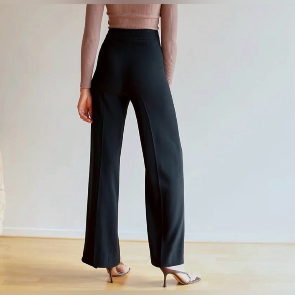 New Babaton Lincoln Dusty Pink Wide-Leg Long Pants Size 2